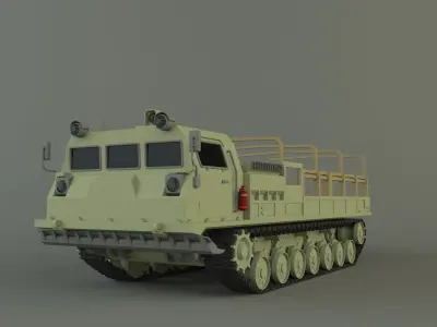 MT-T military vehicle 3D model