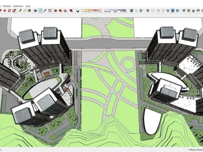 Sketchup Commercial Complex P7 3D model