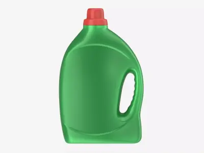 Plastic Bottle with Handle Mockup 02 3D model