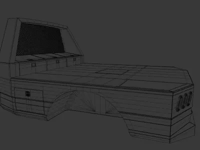 FLATBED FOR TRUCK CUSTOM  3D model