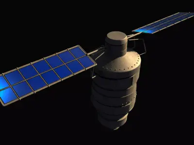 SpaceSatellite chinese satellite in space 3D model