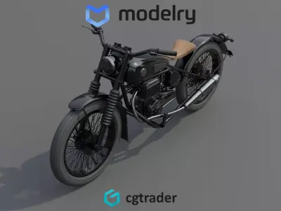 Motorcycle 3D model 5