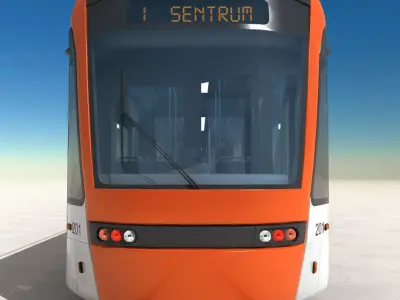  Low-floor light rail vehicle Variobahn Bybanen V1 