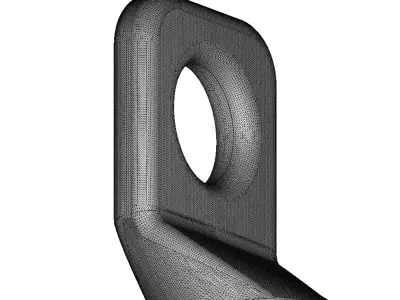Rusty Electrical Cable Lug 3D model