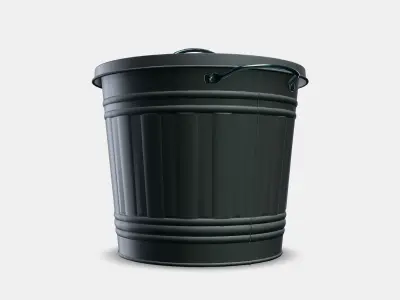 KNODD Bin with lid 1 Low-poly 3D model