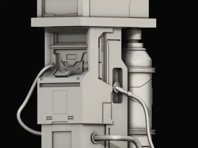 phonebooth machine 3D model