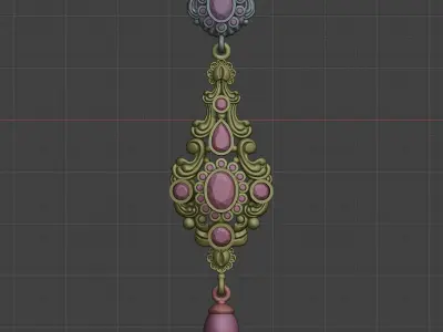 Antique Earrings 3D print model