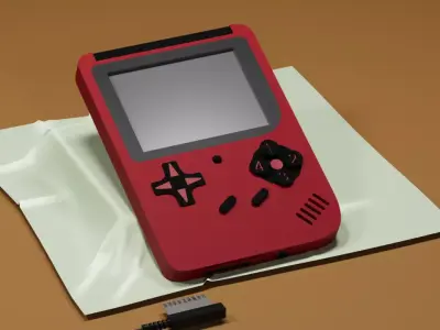 freeAtari game console With Charger socket Free 3D model
