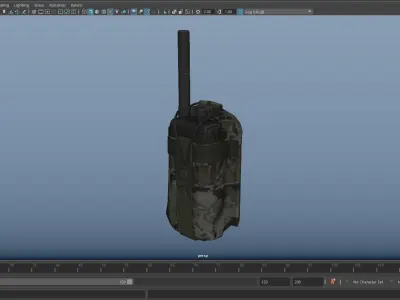 MILITARY Game Ready Croatian Radio Low-poly 3D model