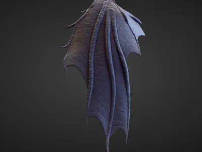 WING32 high poly sculpt 3D model
