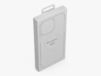 Apple iPhone 15 Smartphone Clear Case Packaging 3D model