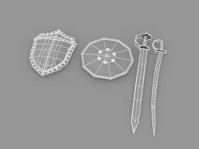 Ancient props 3D model