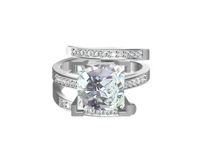 Princess Wedding Ring 3D print model purchase