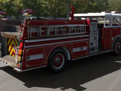 American LaFrance Low-poly 3D model