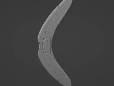 Scifi Boomerang For 3d Print 3D print model