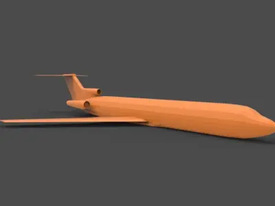 Boeing 727 3D print model