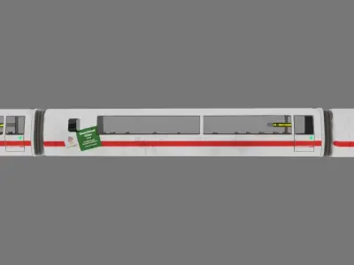 Train Low-poly 3D model