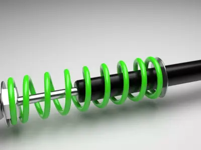 Car Shock Absorber 3D model Polygon mesh