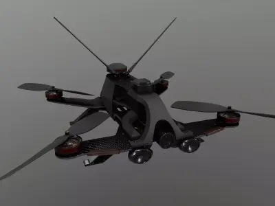 Drone Valkyrie S1 Low-poly 3D model