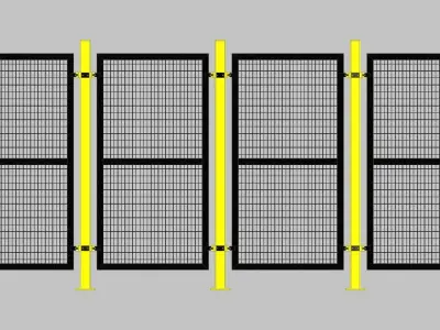 26348-SAFETY FENCE 8 UNIT 3D model