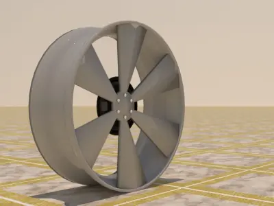 ALLOY RIMS Low-poly 3D model