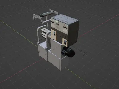 Outsole and Foxing Line Machine 3D model