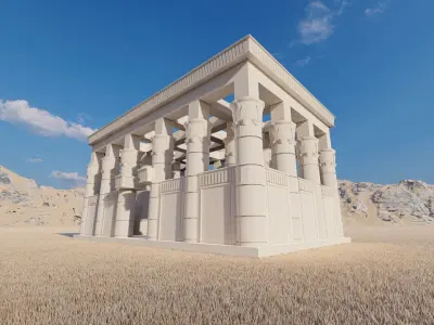 Zigurat ancient pyramid-Ziggurat Temple 3D model 3