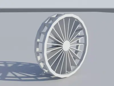 River Wheel Free 3D model