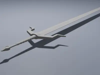 Blade sword Free low-poly 3D model purchase