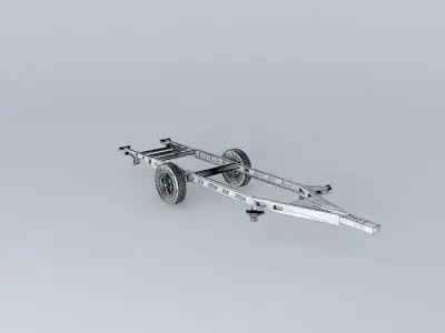 Caravan Chassis ALKO Touring Type Free 3D model