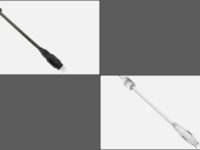 Gaming Headset Model Low-poly 3D model