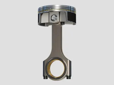 piston and connecting rod 3D model from CGTrader
