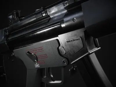 MP5 SMG Low-poly 3D model purchase