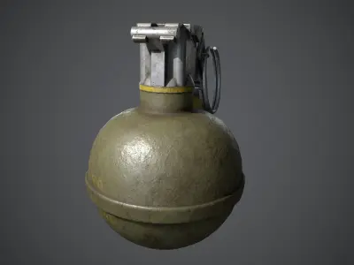 M67 Grenade Low-poly 3D model