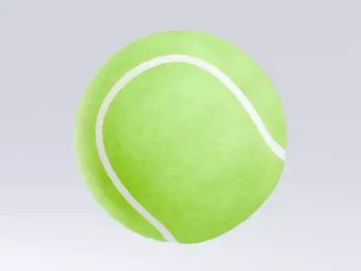 Balls Pack - Tennis Ball Low-poly 3D model
