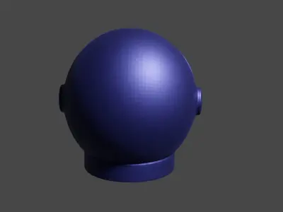 Space Helmet Low-poly 3D model