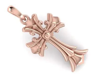 CROSS PENDANT CR187 3D print model