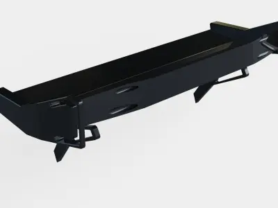 spoiler black Carbon tuning garage  3D model