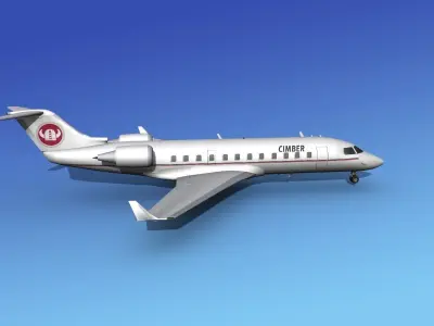 Canadair CRJ100 Cimber 3D model
