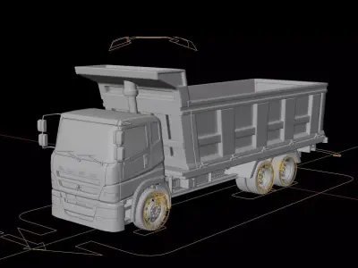 Mitsubishi Fuso Super Great Dump Truck 3D model