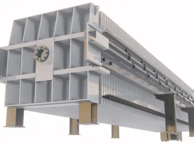 Filter Press 3D Model 3D model