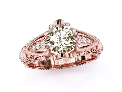 ANTIQUE Ring 3D print model