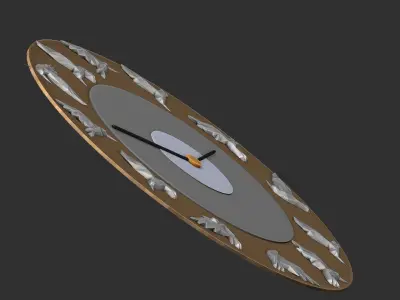 parametric birds - Clock GIOMETRIC  3D print model