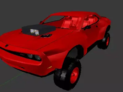 2012 4X4 Widebody  Offroad Dodge Challenger SRT8 Free 3D model