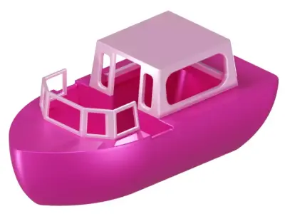 Baby Boat Toy 3D model