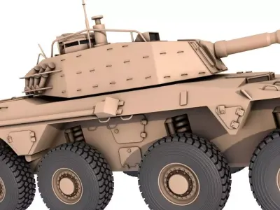 Rooikat 3D model