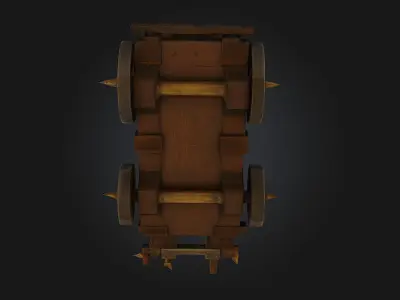Stylized Medieval Cannon 3D model