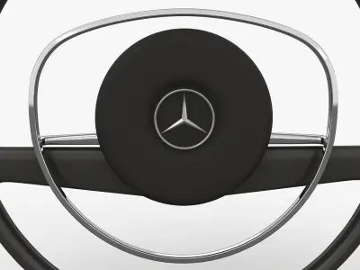 Mercedes-Benz 280 SL Steering Wheel Low-poly 3D model