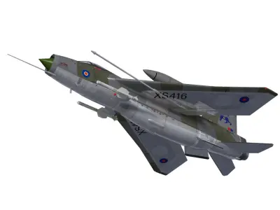 English Electric Lightning  F6 3D model purchase