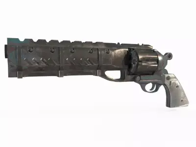 19th century magic revolver 3D model